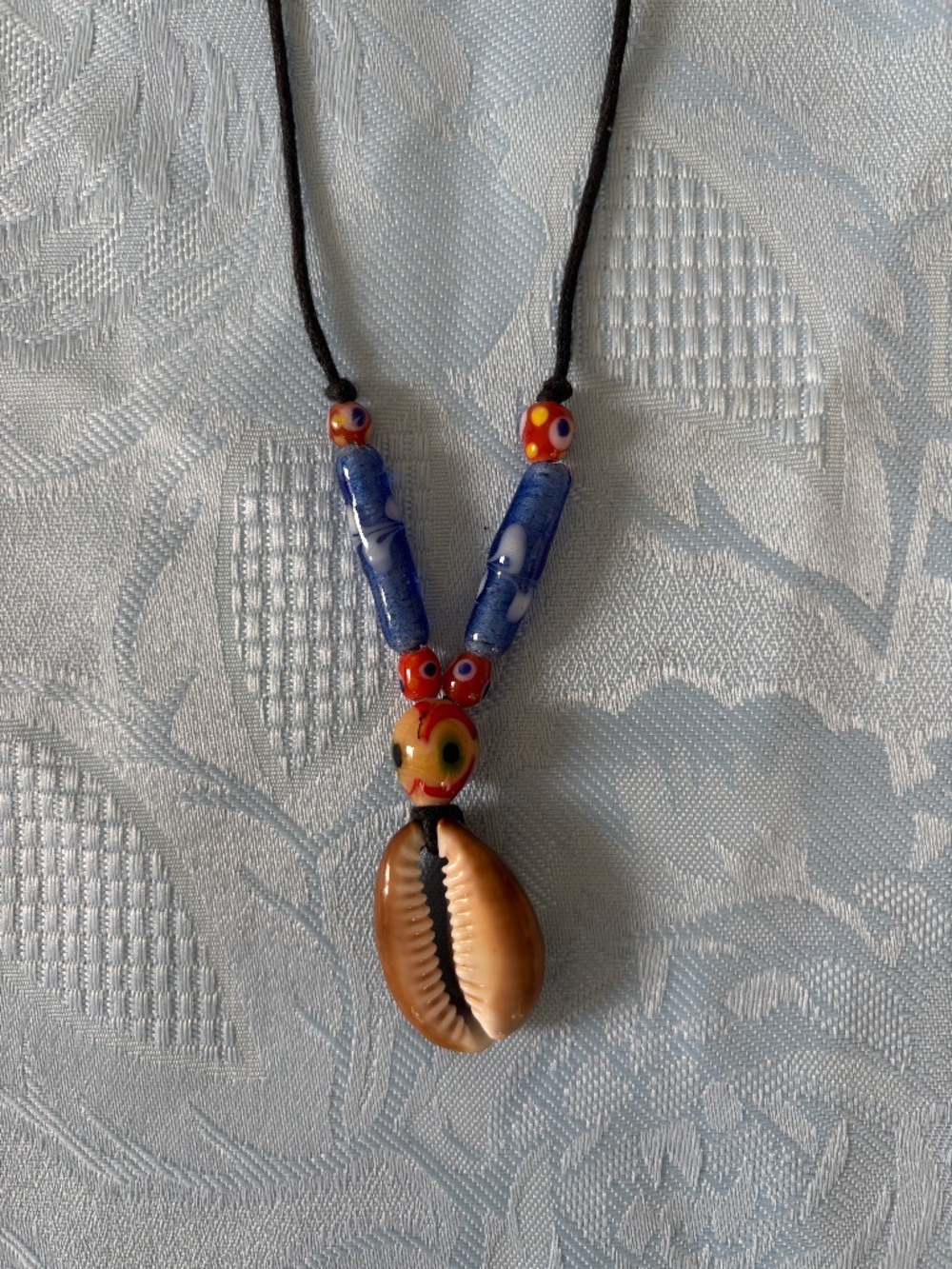 Shell and Glass Bead Necklace